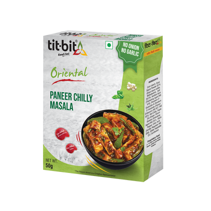 Tit-Bit ORIENTAL-[No Onion No Garlic] Paneer Chilly Masala-50 gm Pack