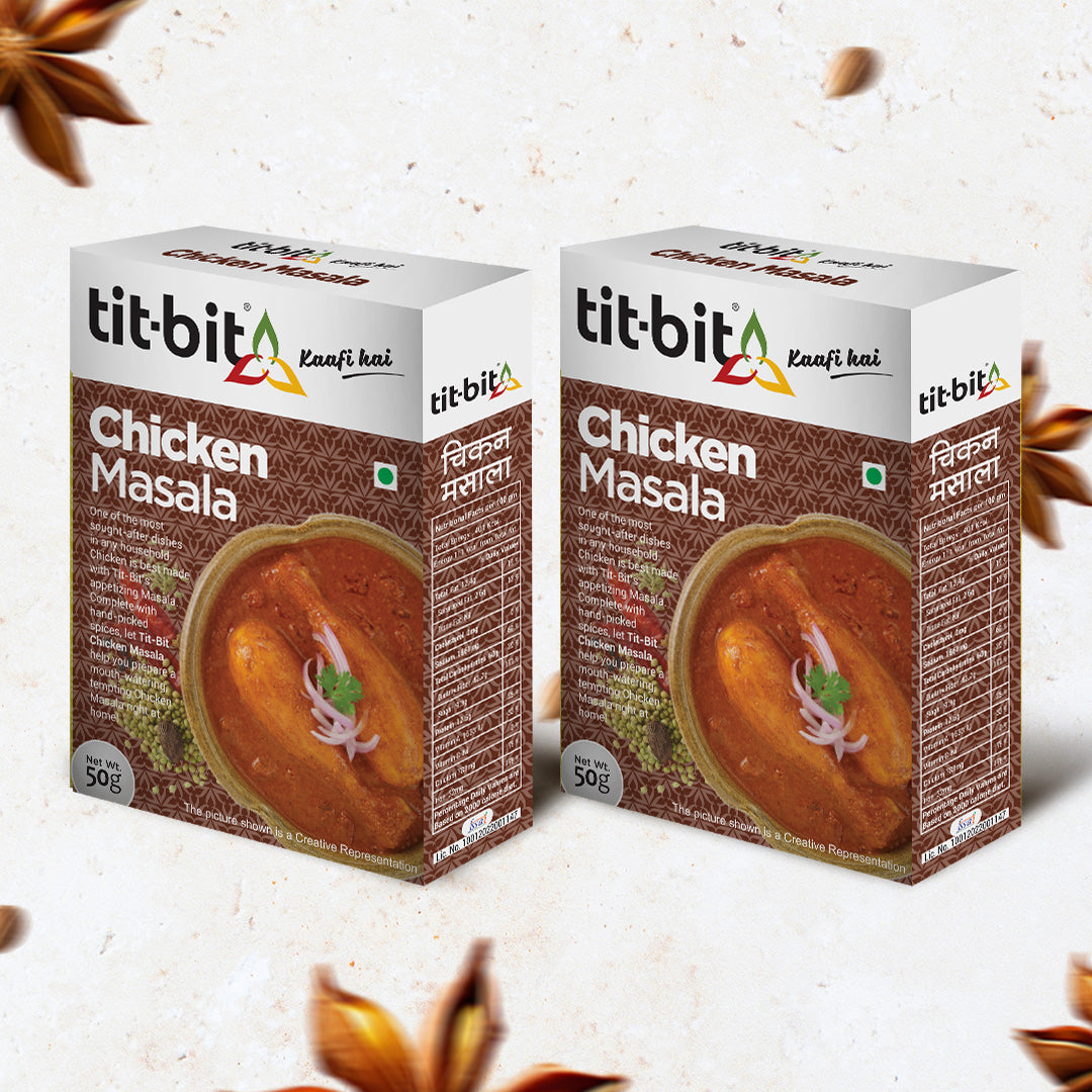 Tit-Bit Chicken Masala-50g Box (Pack of 2)