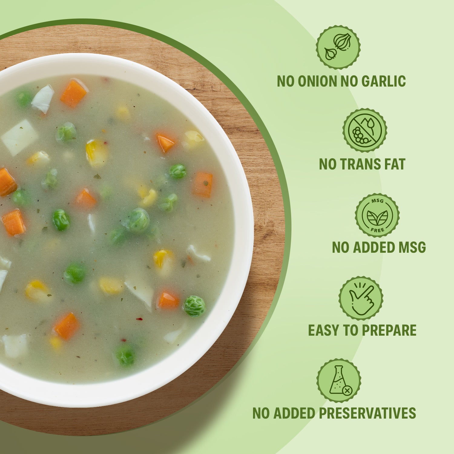 Vegetable Soup (No Onion, No Garlic)- 50 g each (Pack of 5)