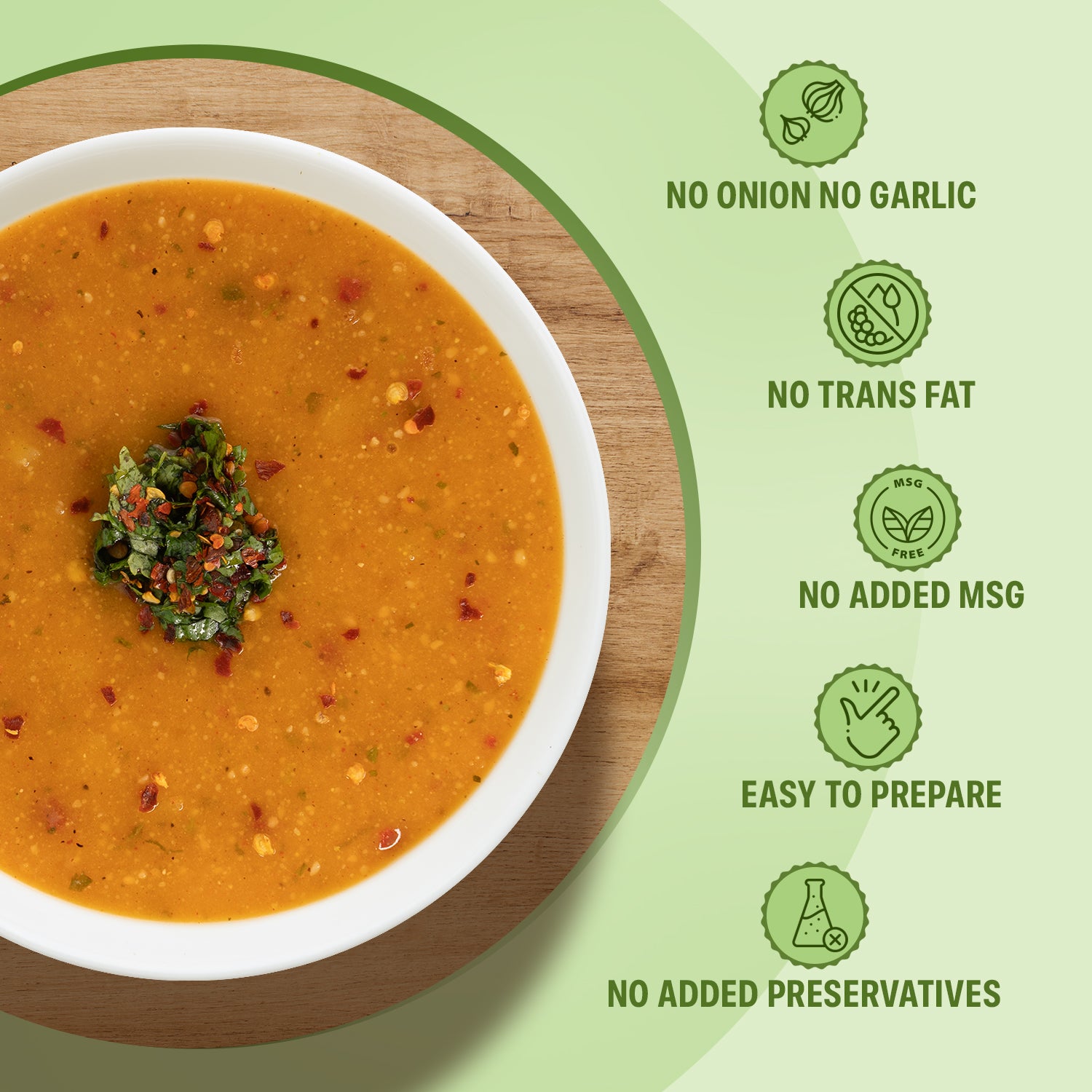Lentil Soup (No Onion, No Garlic)- 50 g each (Pack of 5)