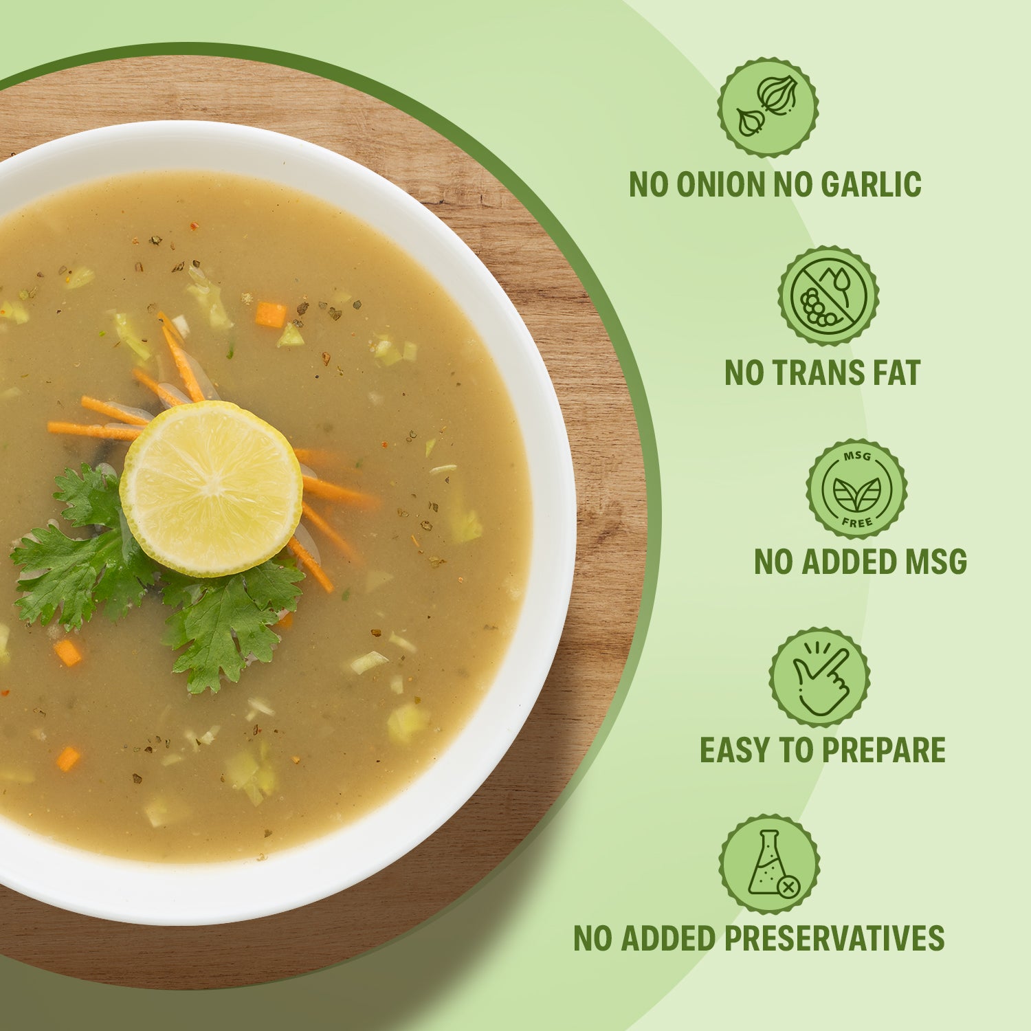 Lemon Coriander Soup (No Onion, No Garlic)- 50 g each (Pack of 5)
