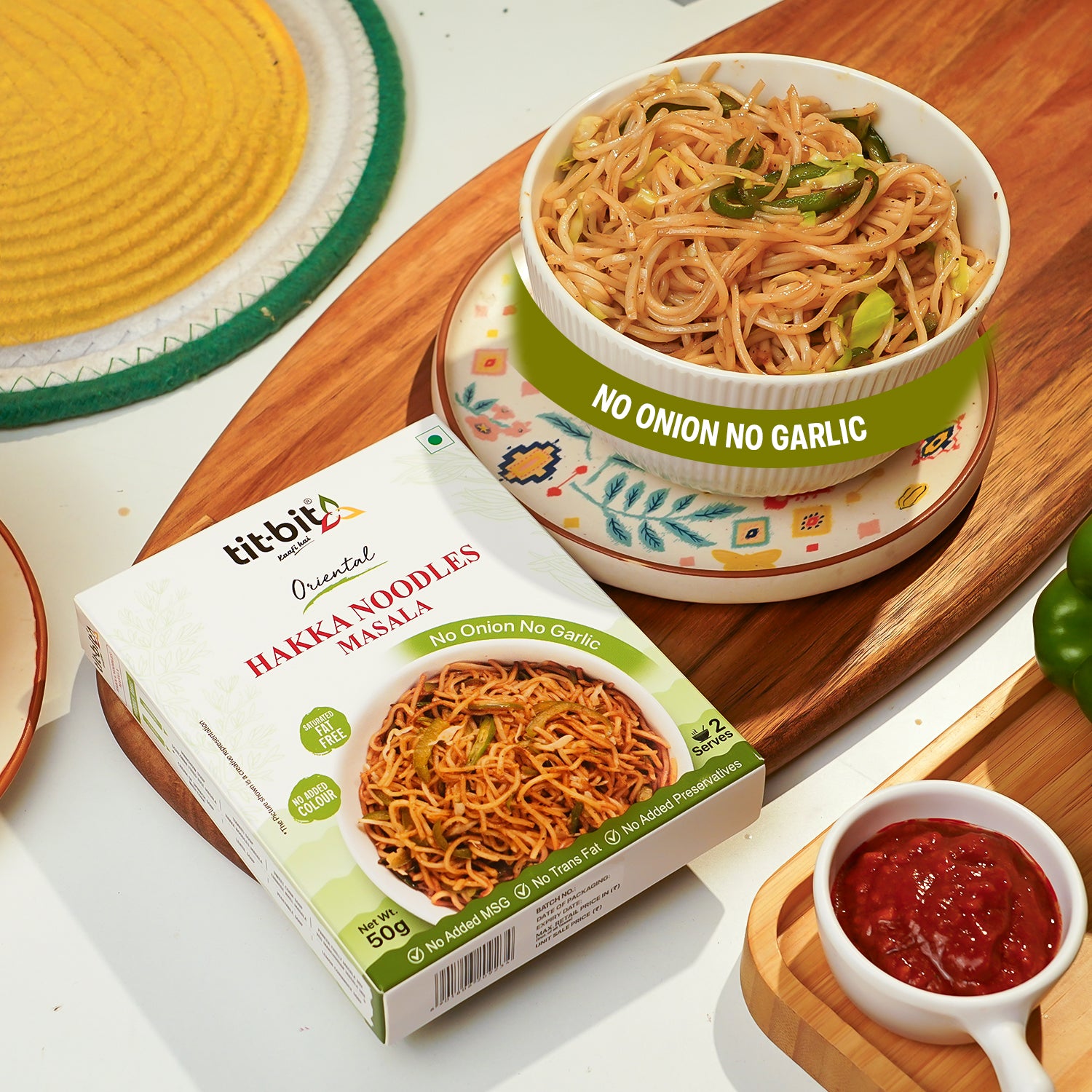 Hakka Noodles Masala (No Onion, No Garlic)- 50 g each (Pack of 5)