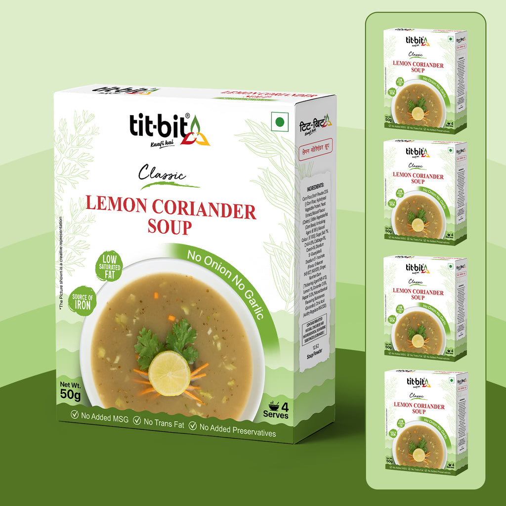 Lemon Coriander Soup (No Onion, No Garlic)- 50 g each (Pack of 5)