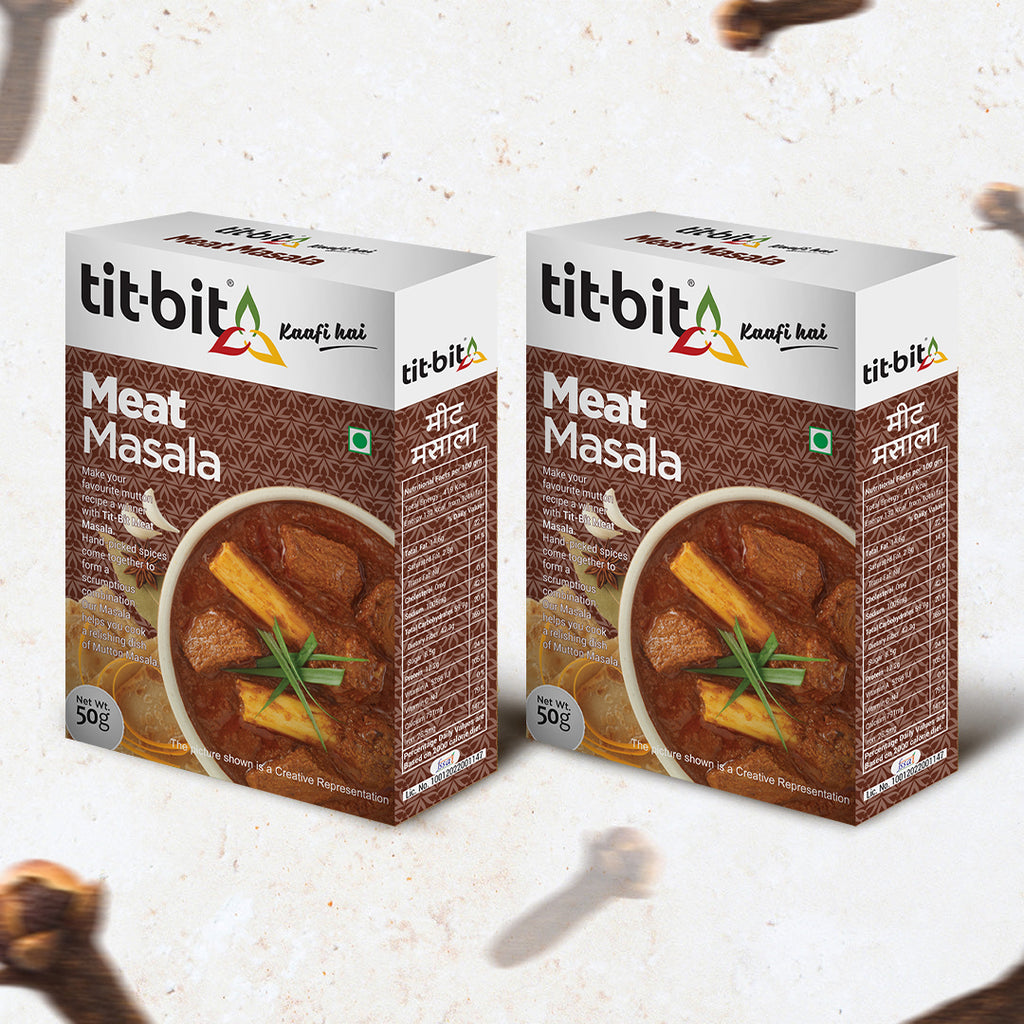 Tit-Bit Meat Masala-50g Box (Pack of 2)