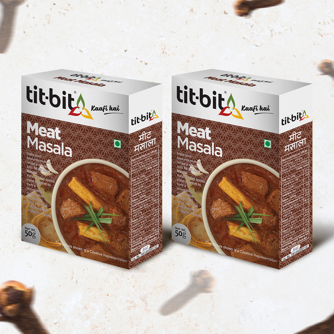 Tit-Bit Meat Masala-50g Box (Pack of 2)