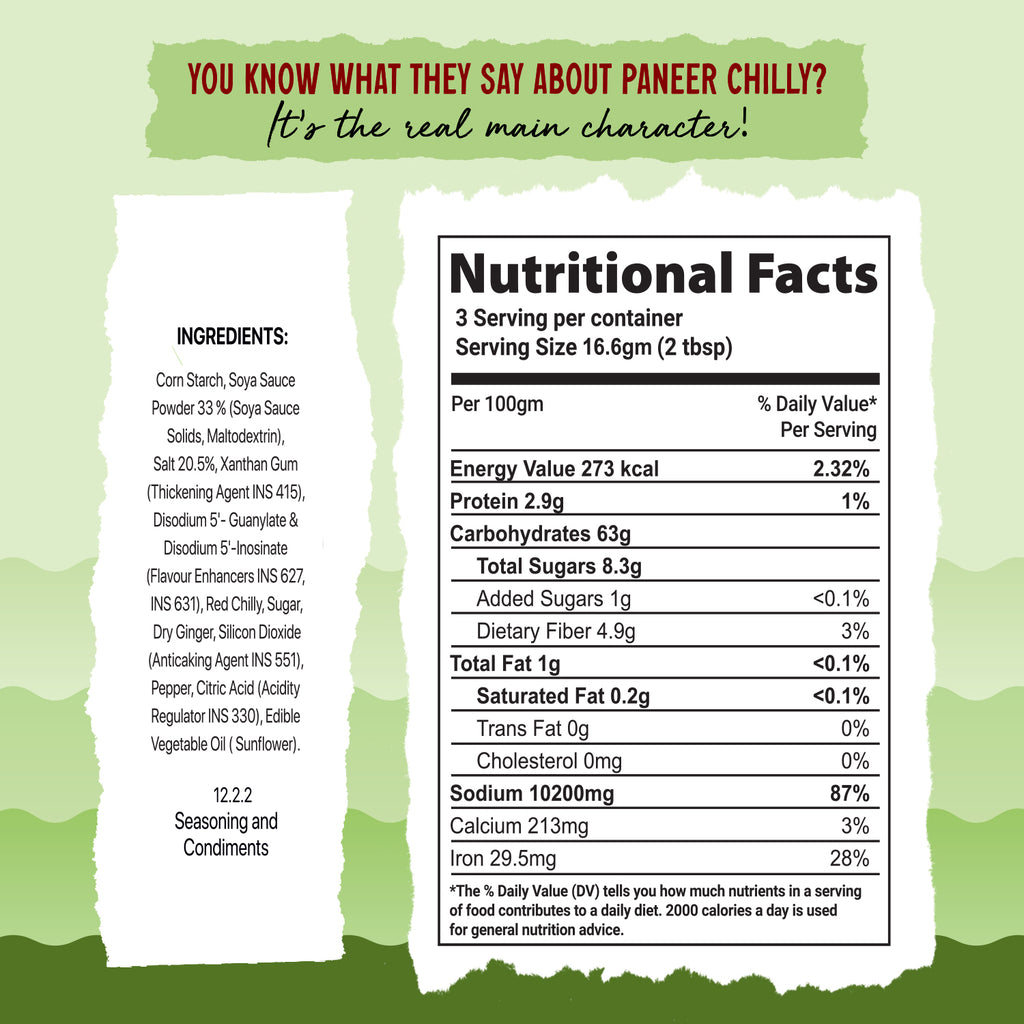 Paneer Chilly Masala (No Onion, No Garlic)-50 g each (Pack of 2)