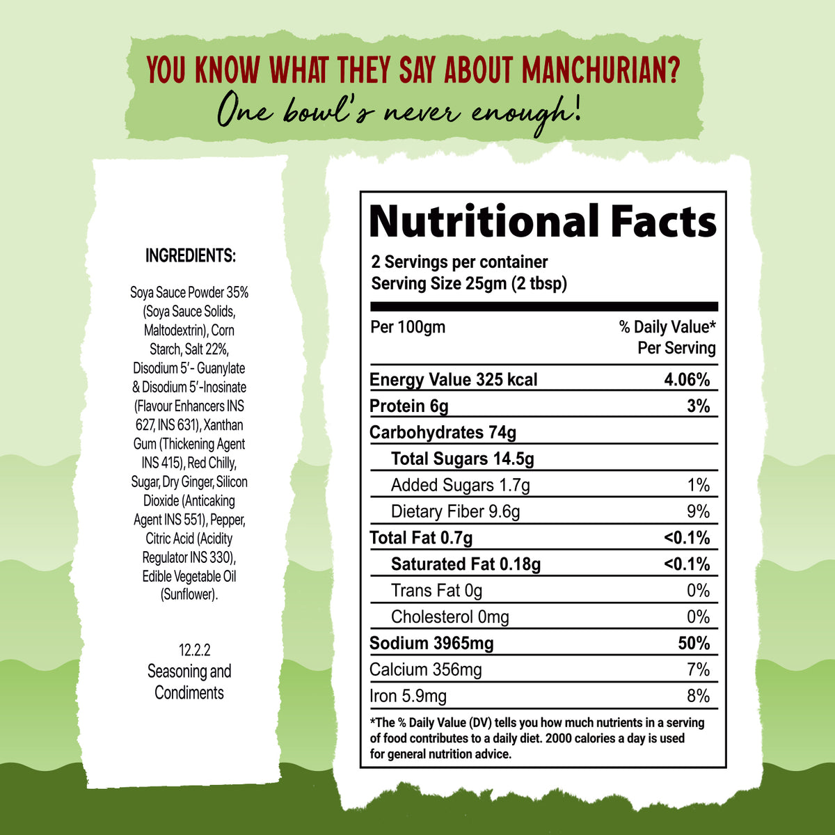 Veg Manchurian Masala Mix (No Onion, No Garlic)- 50 g each (Pack of 5)