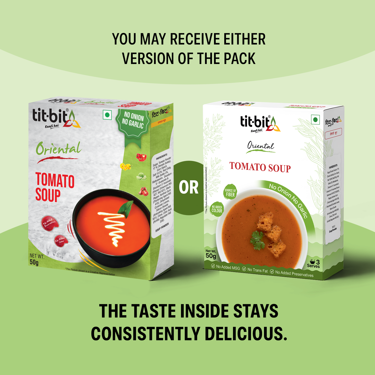 Tomato Soup (No Onion, No Garlic)-50 g each (Pack of 2)