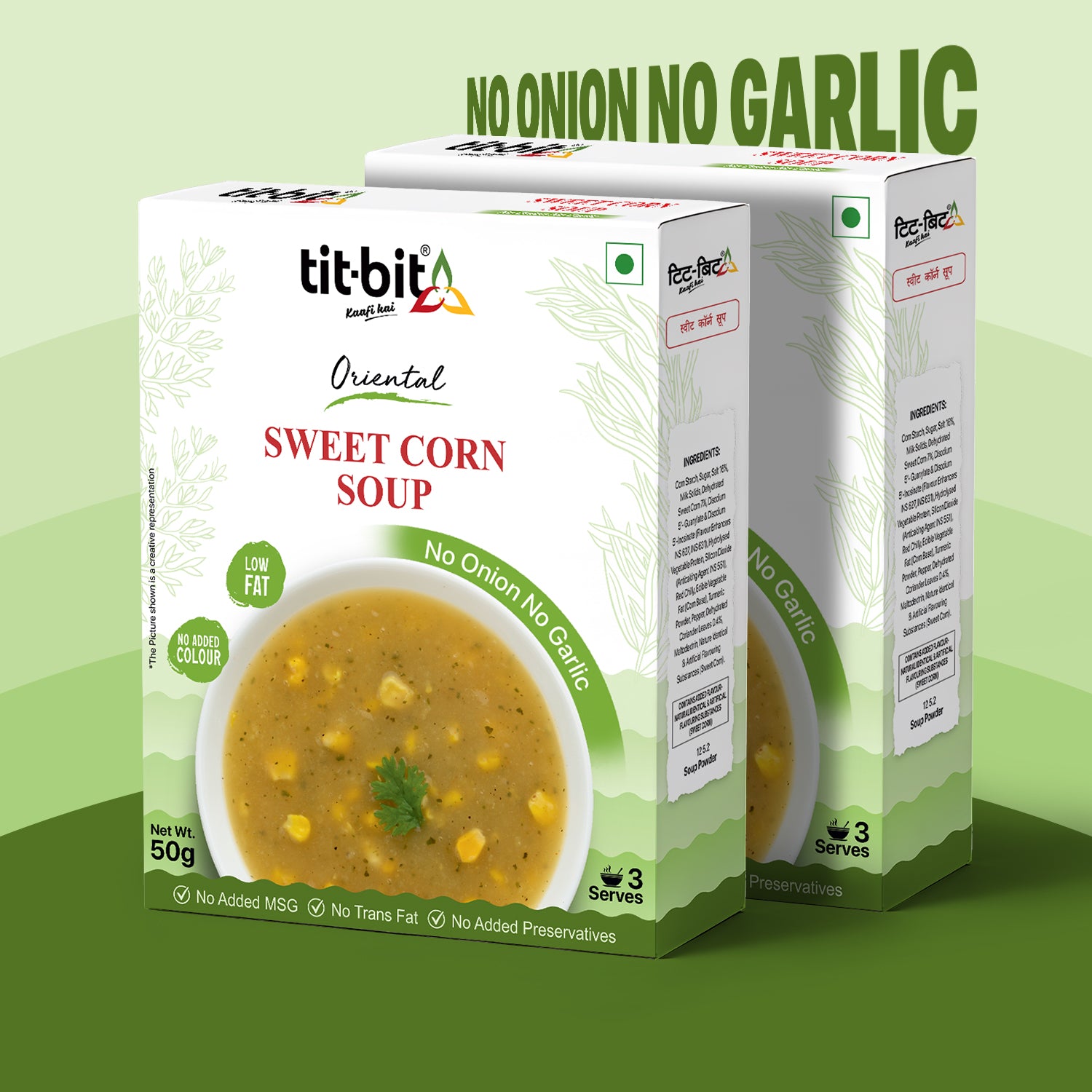 Sweet Corn Soup (No Onion, No Garlic)-50 g each (Pack of 2)