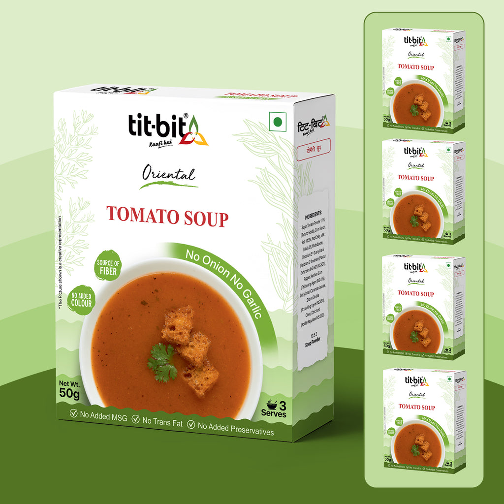 Tomato Soup (No Onion, No Garlic)- 50 g each (Pack of 5)