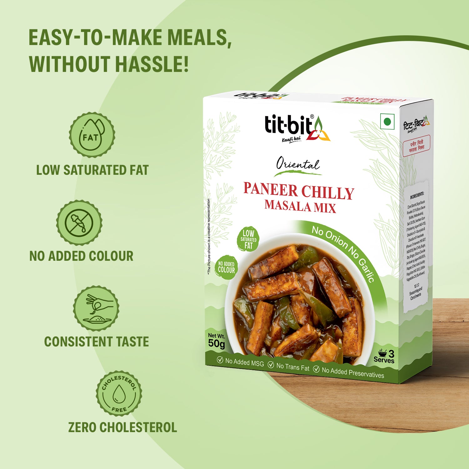 Paneer Chilly Masala Mix (No Onion, No Garlic)- 50 g each (Pack of 5)