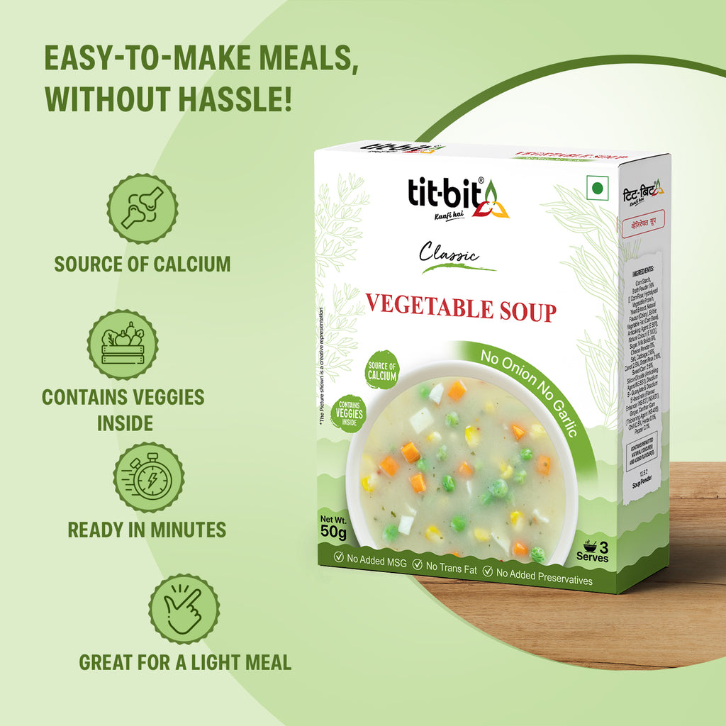 Vegetable Soup (No Onion, No Garlic)- 50 g each (Pack of 2)