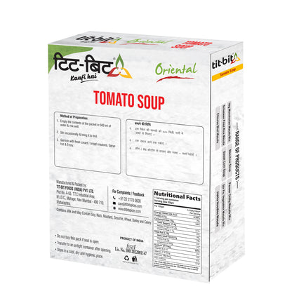 Tit-Bit Oriental-[No Onion No Garlic] Tomato Soup Combo Pack of 5 [50 gms each-Total 250 gms]