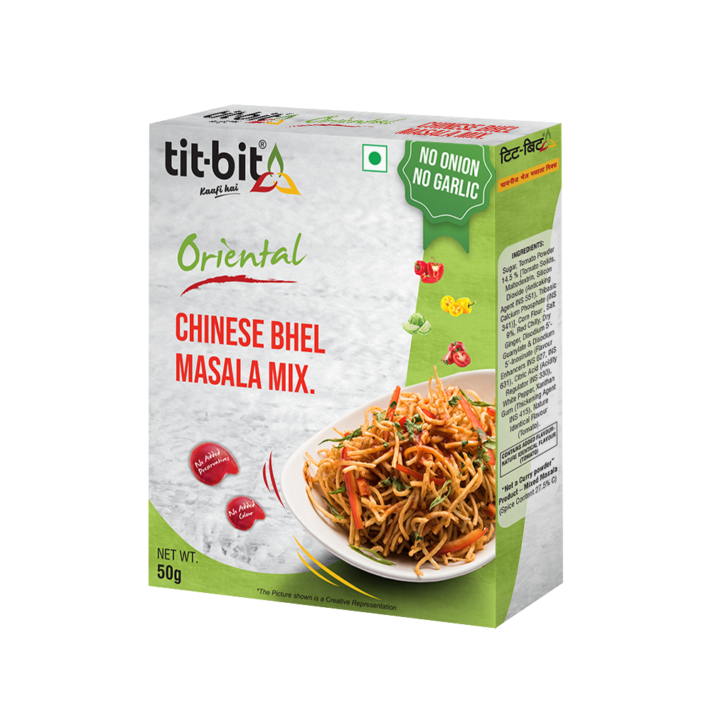 Tit-Bit ORIENTAL-[No Onion No Garlic] Chinese Bhel Masala-50 gm Pack