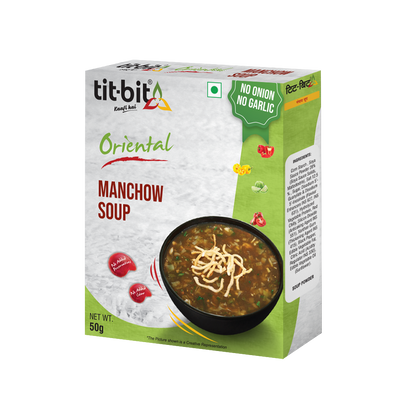 Tit-Bit ORIENTAL-[No Onion No Garlic] Manchow Soup-50 gm Pack