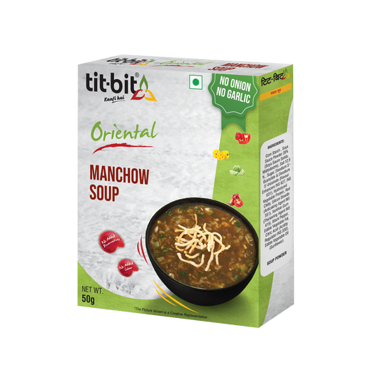 Tit-Bit ORIENTAL-[No Onion No Garlic] Manchow Soup-50 gm Pack