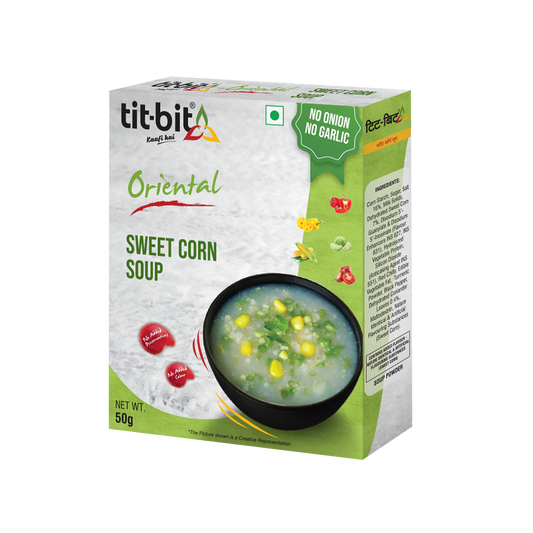 Tit-Bit ORIENTAL-[No Onion No Garlic] Sweet Corn Soup-50 gm Pack