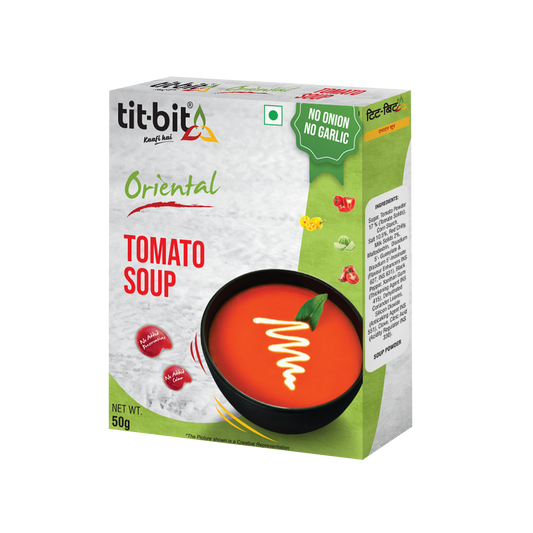 Tit-Bit ORIENTAL-[No Onion No Garlic] Tomato Soup-50 gm Pack