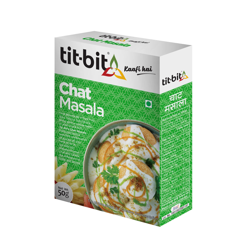 Tit-Bit Chat Masala-50g Box (Pack of 2)