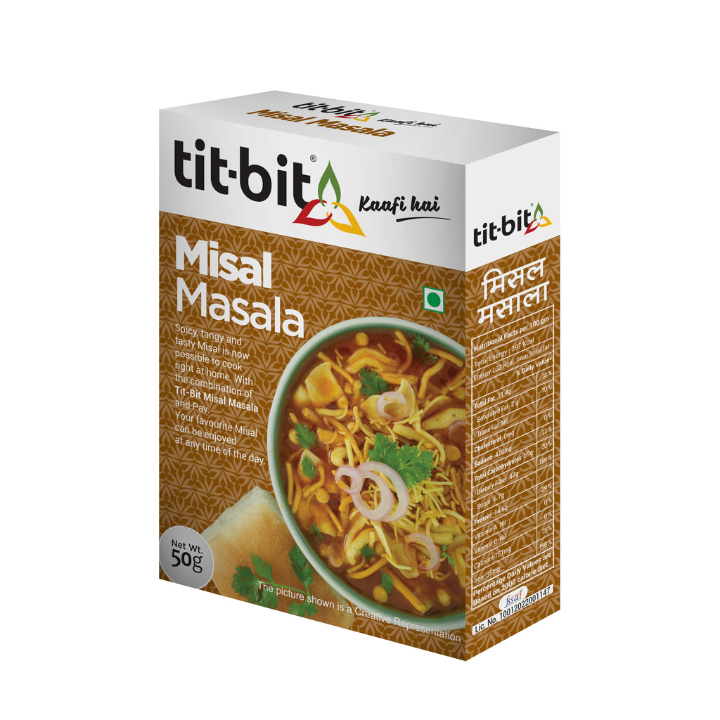 Tit-Bit Misal Masala-50g Box (Pack of 2)