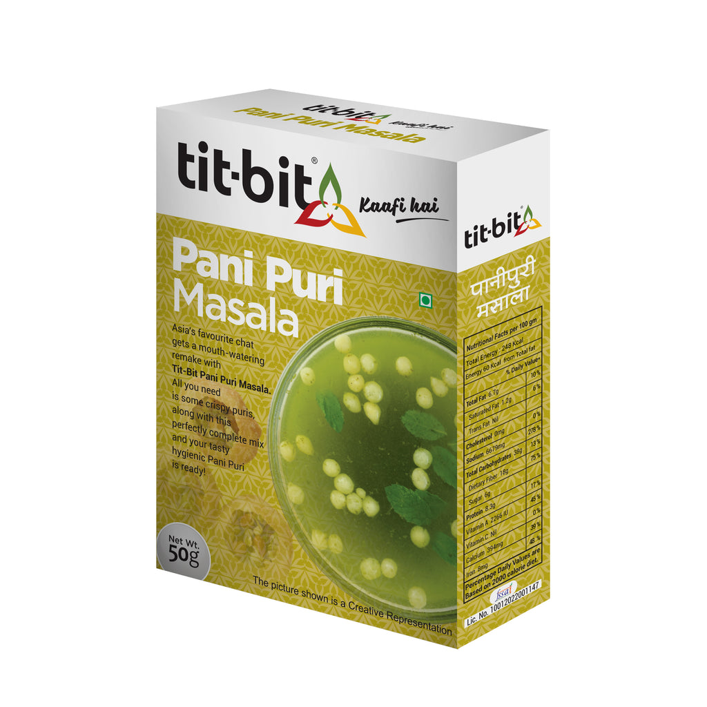 Tit-Bit Pani Puri Masala-50g Box (Pack of 2)